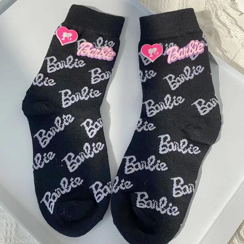 Kawali Anime Barbie Home Floor Socks Pink Fashion Sweet Warm Soft Comfortable Ins Cute Girls Gift Birthday Gift For Girlfriend - petguardiansupplies