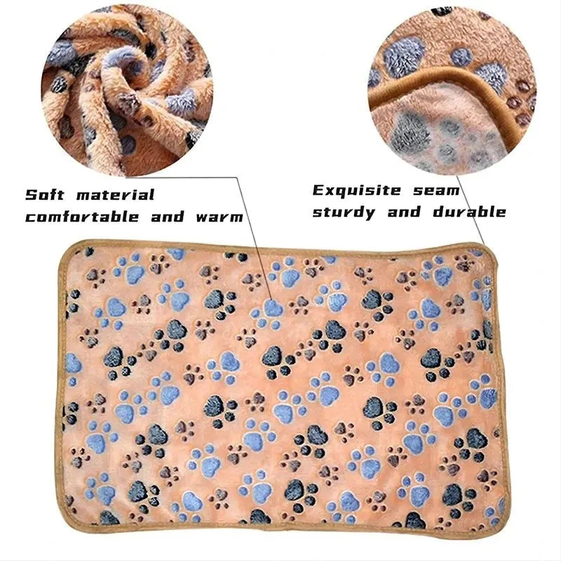 Pet Bed Mat Cute Warm Cover Towel Handcrafted Cat Dog Fleece Soft Blanket for Small Medium Large dogs Puppy Pet Supplies ﻿ - petguardiansupplies