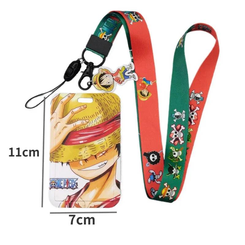 ONE PIECE Id Card Holders Boa·Hancock Card Wallets Luffy HD Printing Credential Holder Nami ABS Campus Long Rope Badge Holder - petguardiansupplies