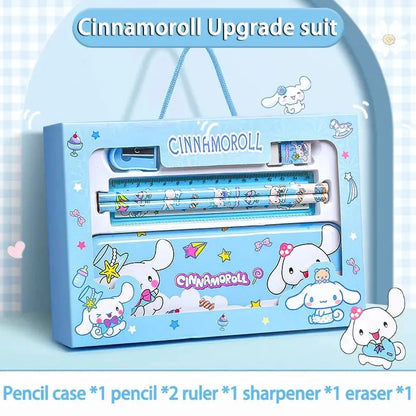 Sanrio Kuromi Melody Cinnamoroll Stationery Gift Box Girls Primary School 12-Piece School Supplies for Children Kawaii New Hot - petguardiansupplies