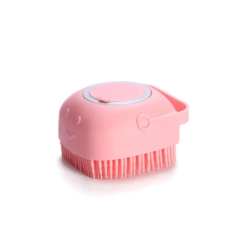 Pet Bathing Brush Soft Silicone Massager Shower Gel Bathing Brush Clean Tools Comb Dog Cat Cleaning Grooming Supplies - petguardiansupplies