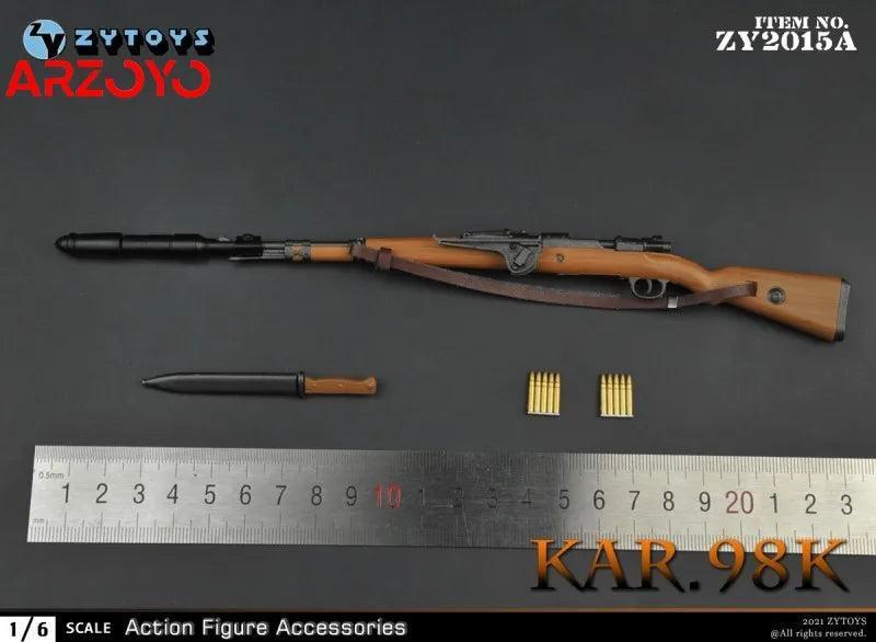 ZYTOYS ZY2015-ZY2019 1/6 Sniper Rifle 98K Type 99 M1 Garand NO4MKI M1891 Gun Model Scene Props Fit 12'' Soldier Action Figure - petguardiansupplies