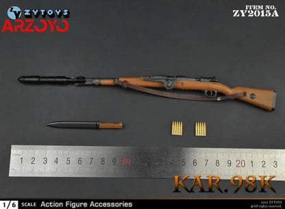 ZYTOYS ZY2015-ZY2019 1/6 Sniper Rifle 98K Type 99 M1 Garand NO4MKI M1891 Gun Model Scene Props Fit 12'' Soldier Action Figure - petguardiansupplies