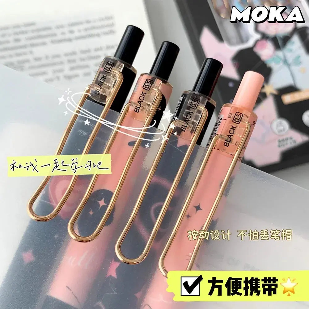 6pcs/set Butterfly Series Cute Gel Pen ST Nib Kawaii Pen Set Japanese Kawaii Stationery School Supplies Aesthetic Pens - petguardiansupplies