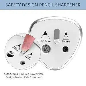 Tenwin New Two-hole Electric Automatic Pencil Sharpener Switch Pencil Sharpener Home Office School Supplies Stationery Art - petguardiansupplies