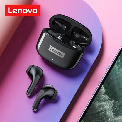 Lenovo LP40Pro Earphones Wireless Bluetooth Earbuds Sports Waterproof Headphone with Mic Touch Control TWS Headset Original - petguardiansupplies