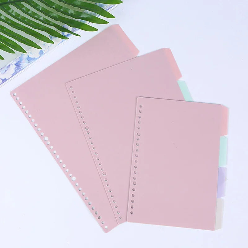 4Pcs/set B5 A5 A6 Binder Index Dividers Index Page for Loose-leaf Notebook Scrapbook Stationery Bookmark School Office Supplies - petguardiansupplies