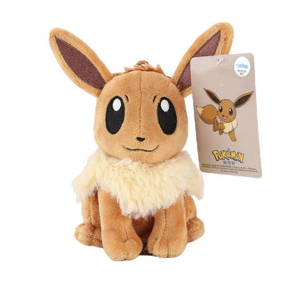 POKEMON Eevee series plush toy dolls are genuine and cute, soft and cute Sylveon cartoon dolls key chain - petguardiansupplies