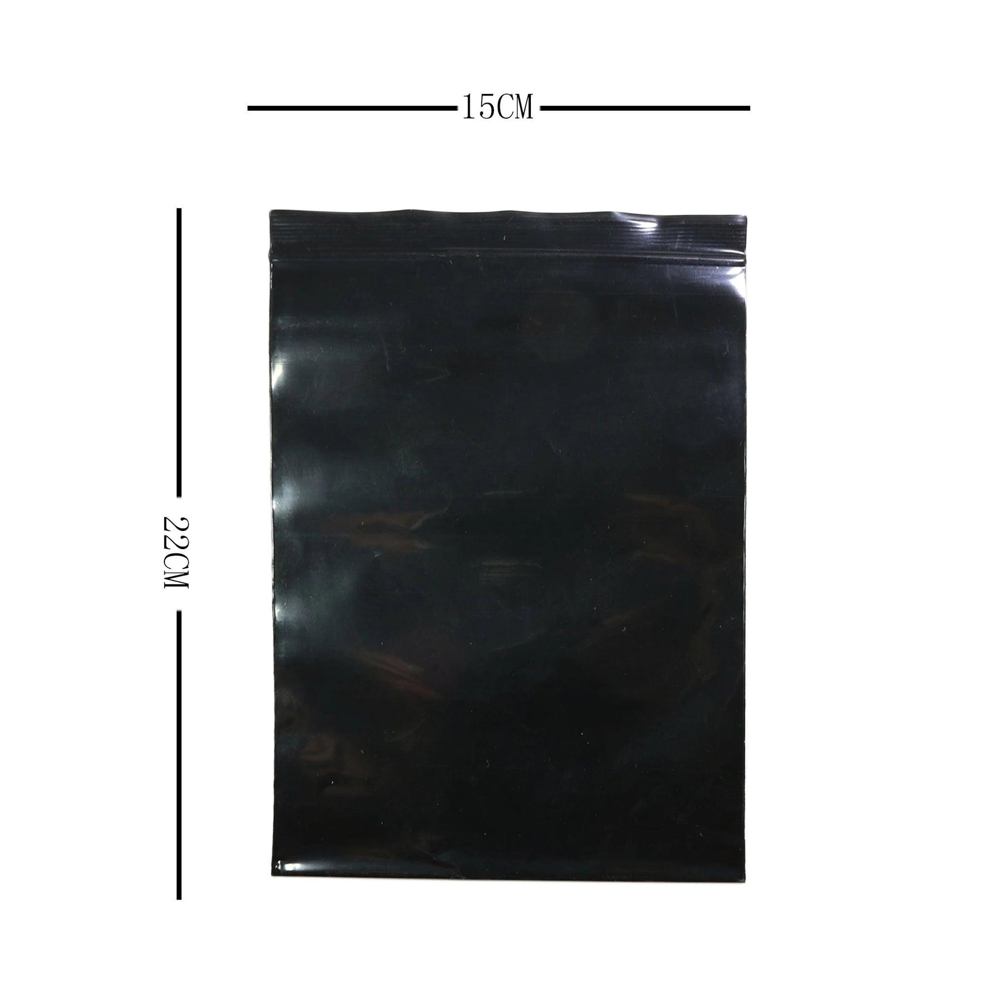 100pcs Multi Sizes Reclosable Poly Ziplock Package Pouches Black Heat Sealing Zip Lock Plastic Storage Bags - petguardiansupplies