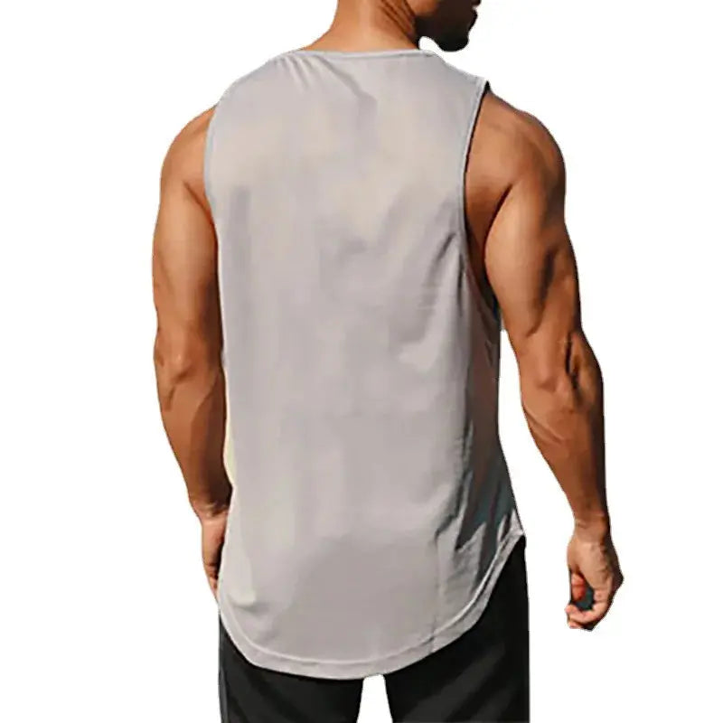 Summer Men's Gym Tank Top Fitness Training Clothing Quick-drying Loose Bodybuilding Sleeveless Shirt Men Fashion Basketball Vest - petguardiansupplies