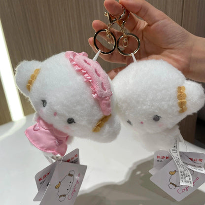 Genuine Sanrio Small Pendant Plush Toys Cartoon Dolls Hangyodon Kuromi Pachacco Soft Model Stuffed Toy Boy Girl Birthday Gifts - petguardiansupplies