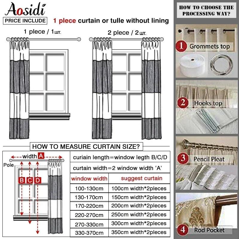 New Geometry White Embroidery Tulle Curtains for the Living Room Modern Sheer Curtain for Bedroom Window Blind Voile Custom Size - petguardiansupplies