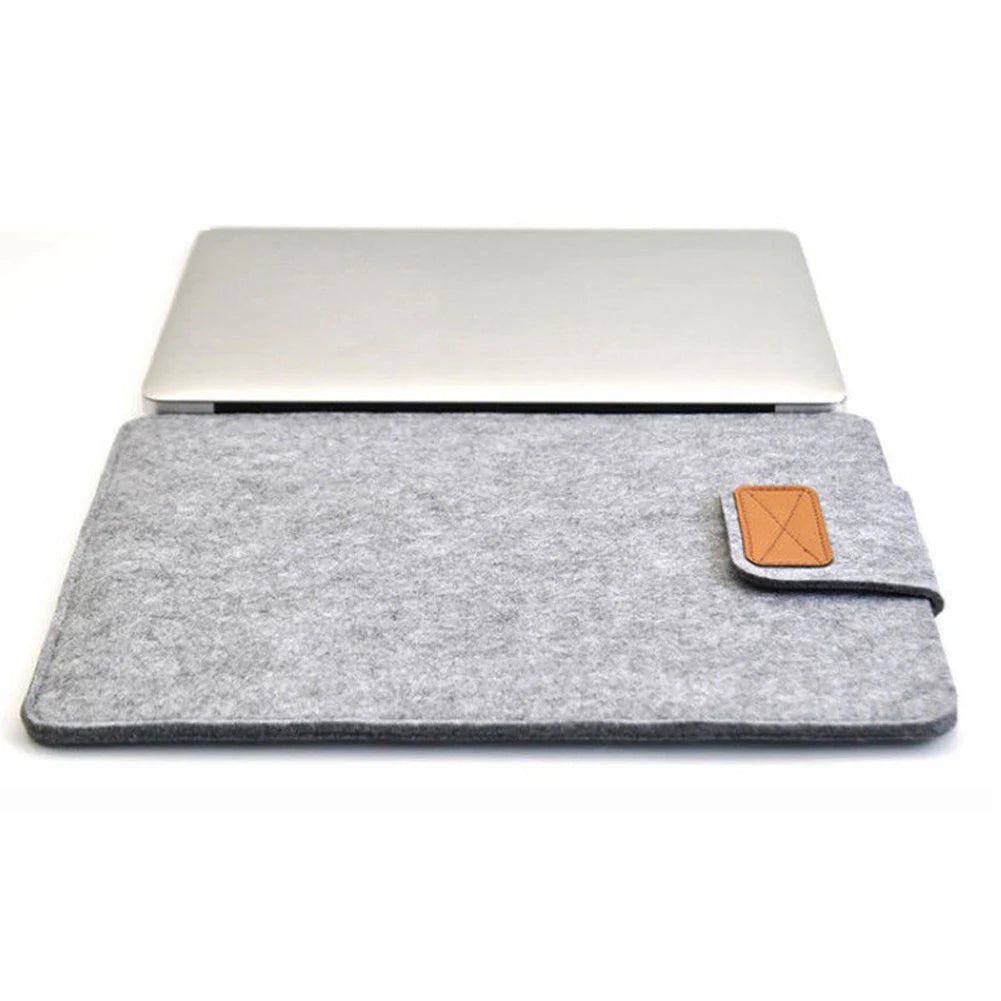 Felt Sleeve Slim Tablet Case Cover Bag for MacBooks Air Pro 11 13 15 Inch Solid Color Tablet Storage Bag - petguardiansupplies