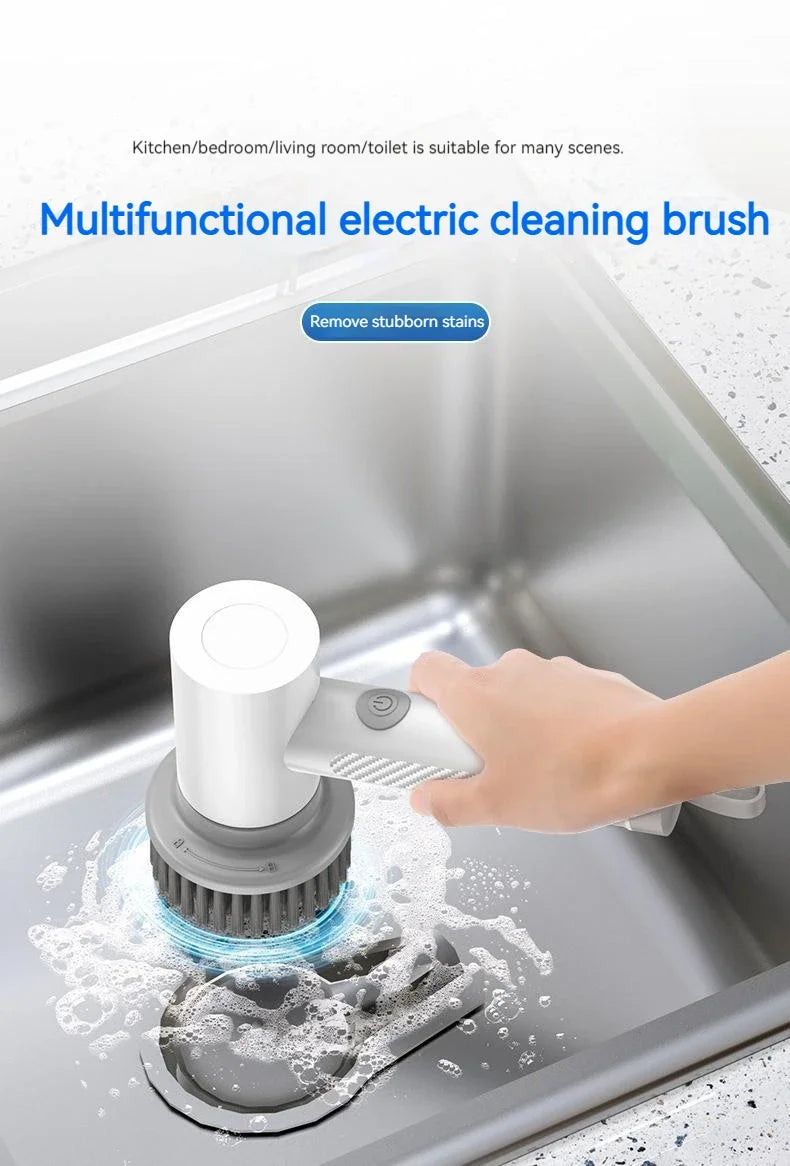 Xiaomi Wireless Electric Cleaning Brush Housework Kitchen Dishwashing Brush Bathtub Tile Professional Cleaning Brush Labor Savin - petguardiansupplies