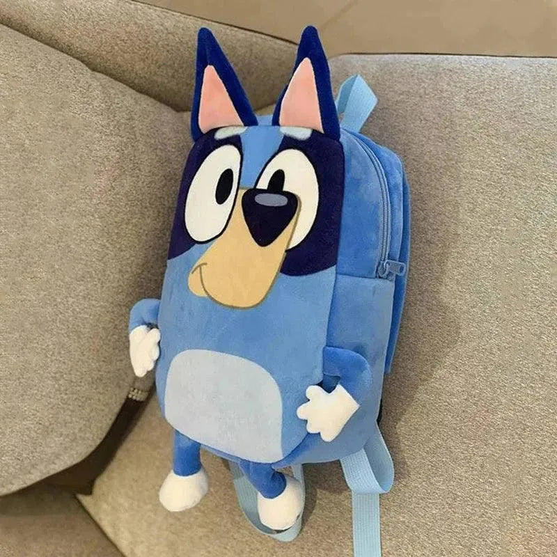 Bluey Family Cosplay Kindergarten Child Cartoon School Bag Bluebin Dog Backpack Kawaii Bluey Orange Dog Children's Backpack Toys - petguardiansupplies