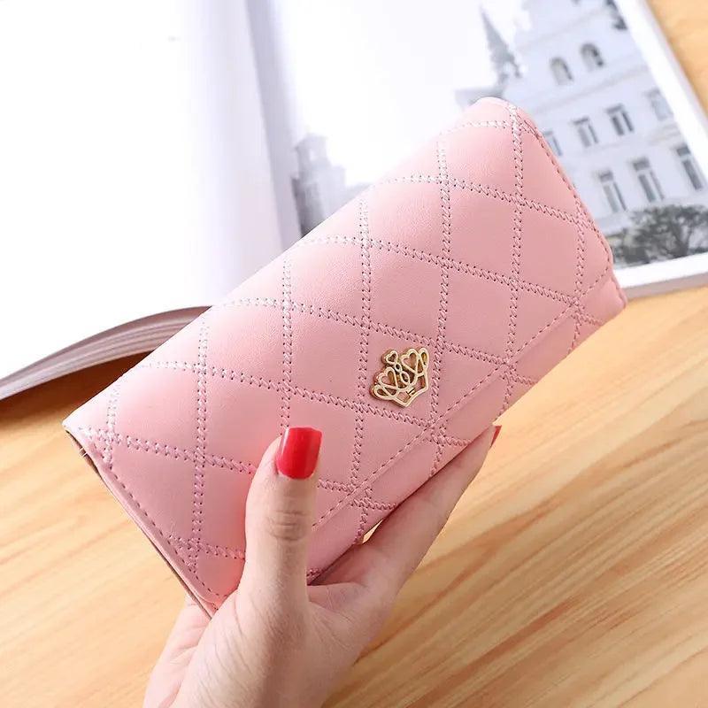 New Large Capacity Women's Wallet Fashionable Long Leather Clutch Bag Mobile Phone Bag Student Coin Purse Handheld Card Holder - petguardiansupplies