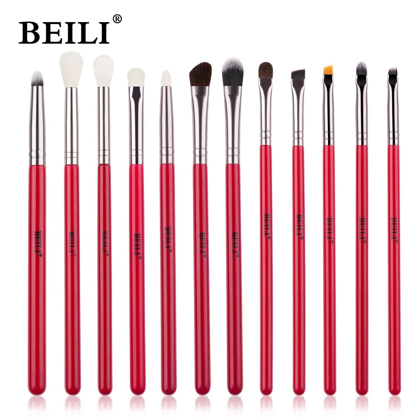 BEILI Black 10-19Pcs Makeup Brushes Natural Synthetic Hair Eyeshadow Blending Eyeliner Makeup Brush Set косметика - petguardiansupplies