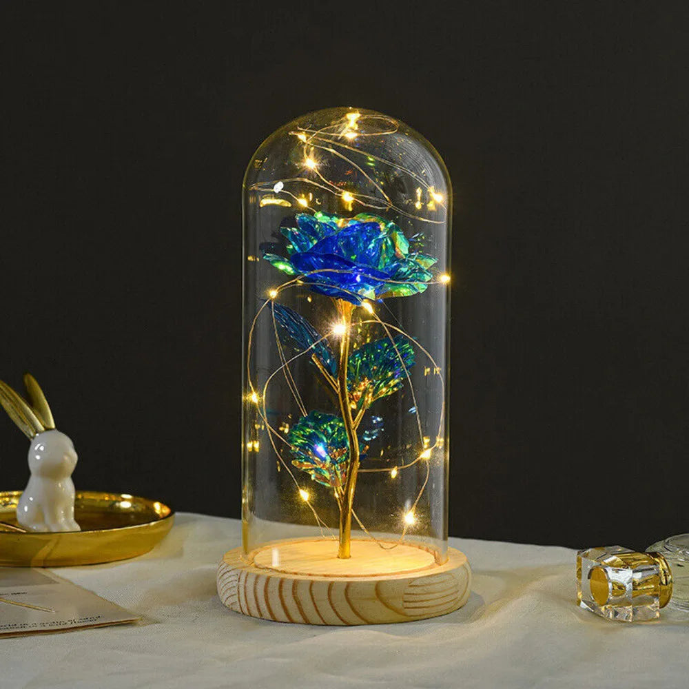 LED Light Rose In Glass - Perfect Gifts - petguardiansupplies