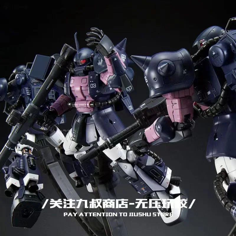 Gaogao Model Hg 1/144 Assembly Model Ms-06R-1A Zaku High Mobility Type Sniper Rifle Axe Cannon Ver Collectible Robot Kits Models - petguardiansupplies