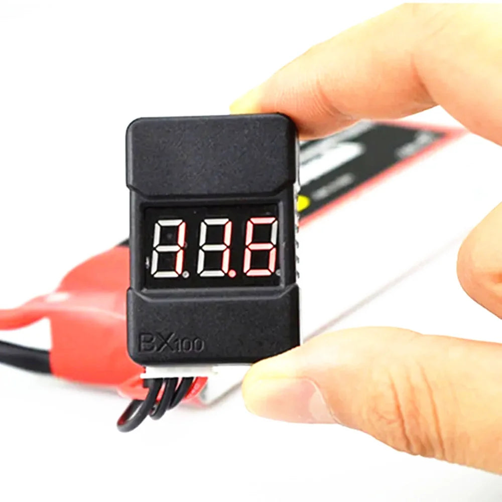 2pcs/1pcs BX100 1-8S Lipo Battery Voltage Tester/ Low Voltage Buzzer Alarm/ Battery Voltage Checker with Dual Speakers - petguardiansupplies