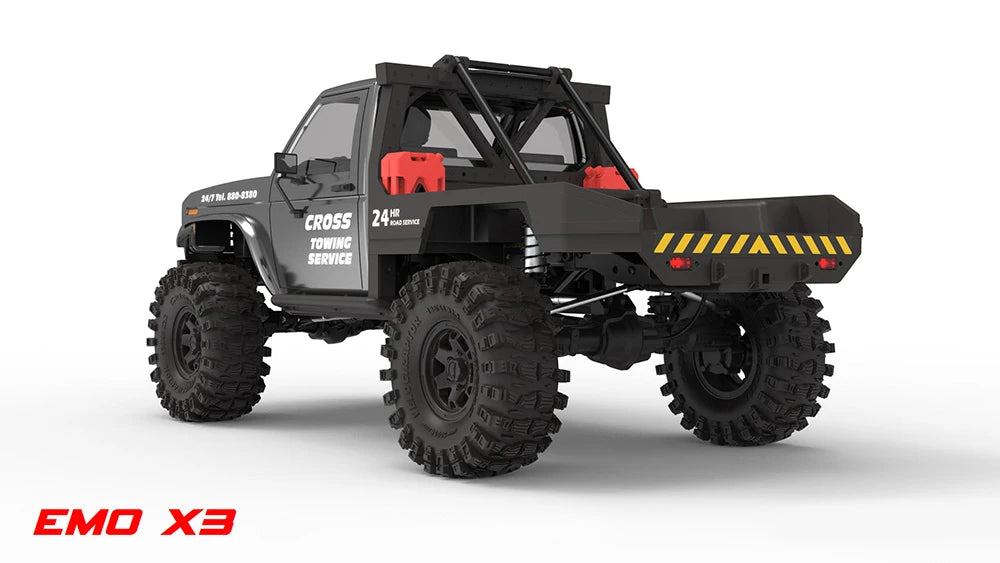 NEW CROSSRC EMO X3 Northeastern Tigers 1/8 RC Electric Remote Control Model Car Crawler Road Rescue Vehicle - petguardiansupplies