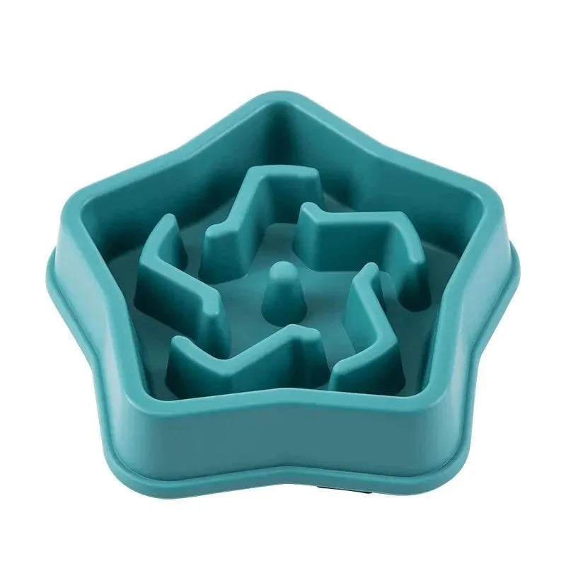 Pet Cat Dog Slow Food Bowl Fat Help Healthy Round Anti-choking Thickened And Non-slip Multiple Colors Shapes - petguardiansupplies