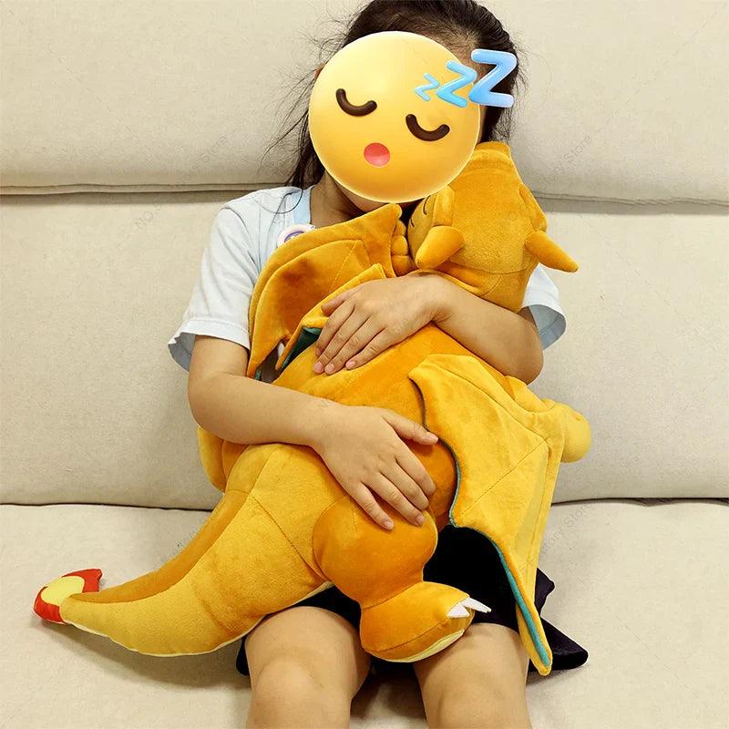 50cm New Sleep Charizard Plush Toy Anime Pokemon Charizard Y Stuffed Animal Doll for Kids Halloween Gifts - petguardiansupplies