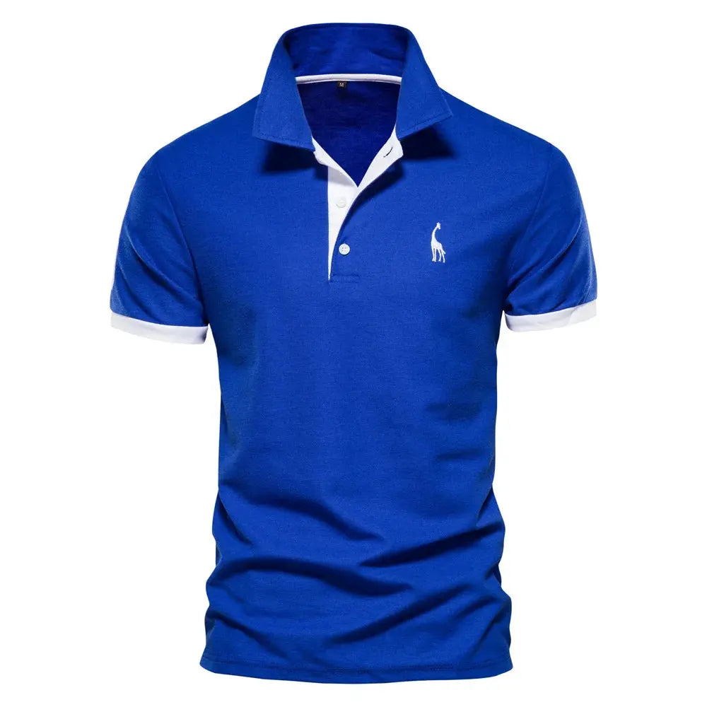 AIOPESON Embroidery 35% Cotton Polo Shirts for Men Casual Solid Color Slim Fit Mens Polos New Summer Fashion Brand Men Clothing - petguardiansupplies