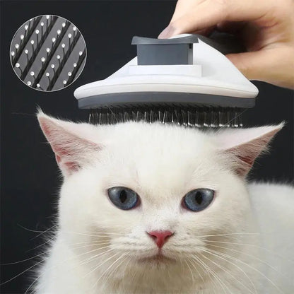 Pet Hair Removal Brush Dog Hair Comb Stainless Steel Automatic Hair Fading Cat Comb Pet Cleaning Grooming Supplies - petguardiansupplies