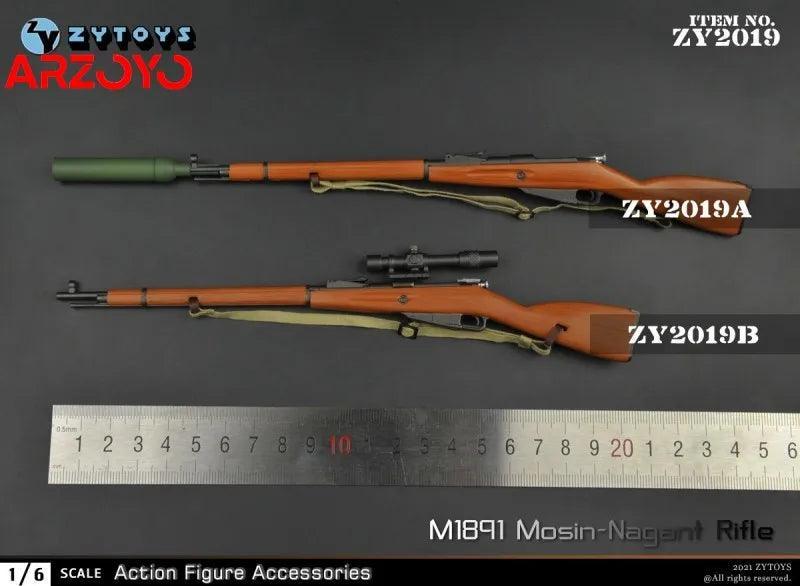 ZYTOYS ZY2015-ZY2019 1/6 Sniper Rifle 98K Type 99 M1 Garand NO4MKI M1891 Gun Model Scene Props Fit 12'' Soldier Action Figure - petguardiansupplies