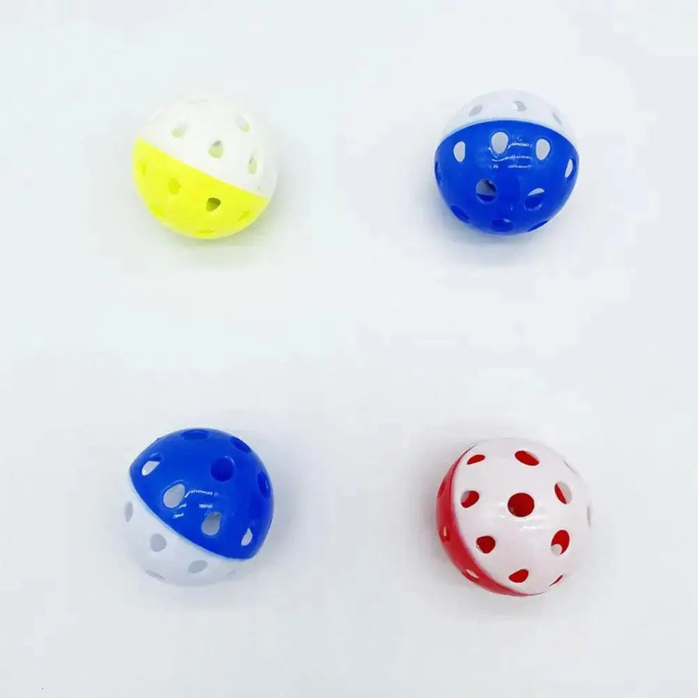 1pc Cat Toy Bell Ball 38mm 43mm Plastic Cat Toy Fun Pets Cat Interactive Exercise Ball Games Animal Toy Funny V0M3 - petguardiansupplies