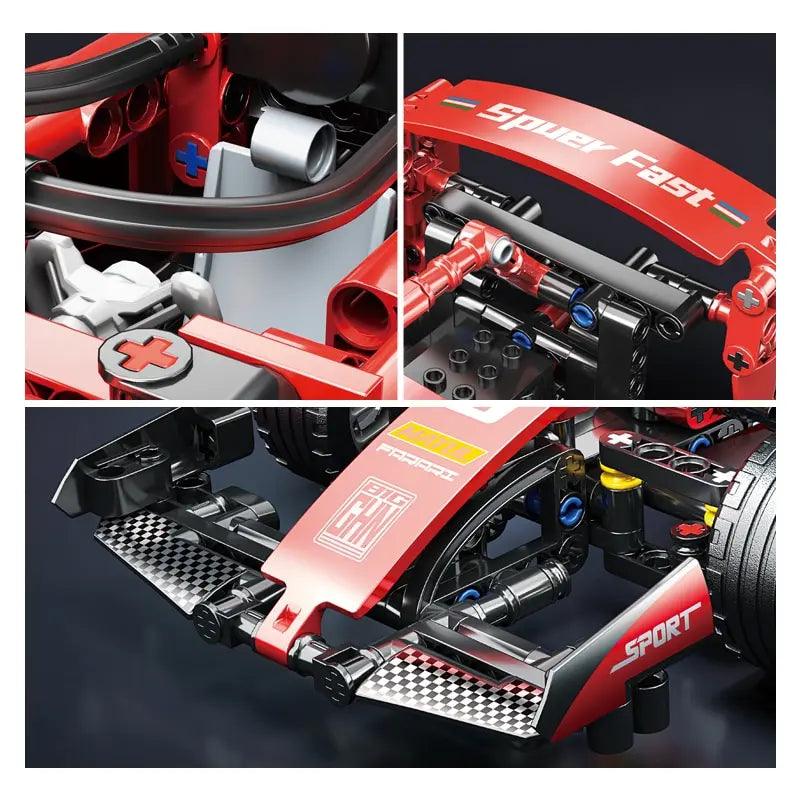 ToylinX F1 RC Race Cars Building Sets MOC Remote Control Car Building Blocks Car Cool Collectible Model Car Kits Building Toys - petguardiansupplies