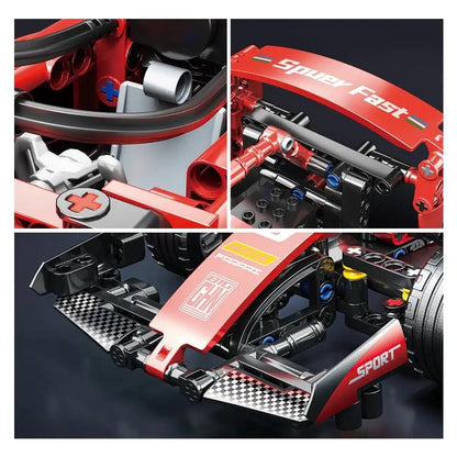 ToylinX F1 RC Race Cars Building Sets MOC Remote Control Car Building Blocks Car Cool Collectible Model Car Kits Building Toys - petguardiansupplies