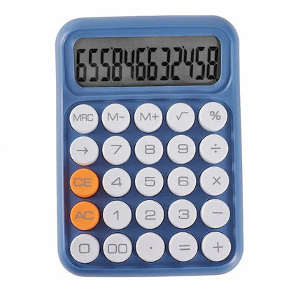 1pc Keyboard Calculator Office 12-digit Mechanical Calculator Cute Candy Color Calculator Desktop Stationery - petguardiansupplies