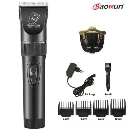 BaoRun P6 Professional Dog Hair Trimmer Rechargeable Pet Cat Grooming Clipper Shaver Low-noise Electric Cutters Haircut Machine - petguardiansupplies