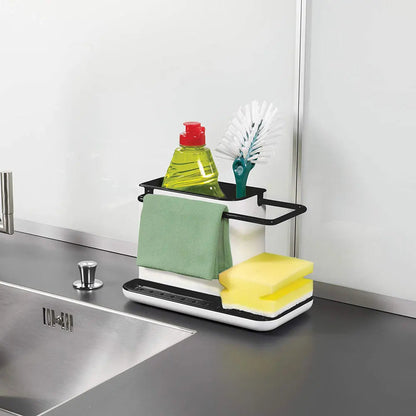 Kitchen Sponge Cloth Holder Sink Caddy Organiser - petguardiansupplies