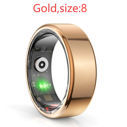 Smart Ring Military Grade Titanium Steel Shell Man ring Health Monitoring Waterproof Multi-sport Modes - petguardiansupplies