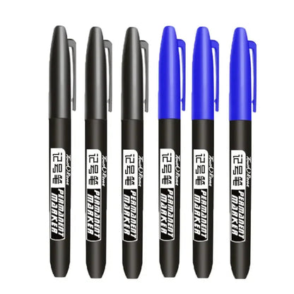 Permanent Marker Pen Drawing Markers Black Blue Red Waterproof Ink Sketch Pens Stationery Art School Supplies For Glass Metal - petguardiansupplies