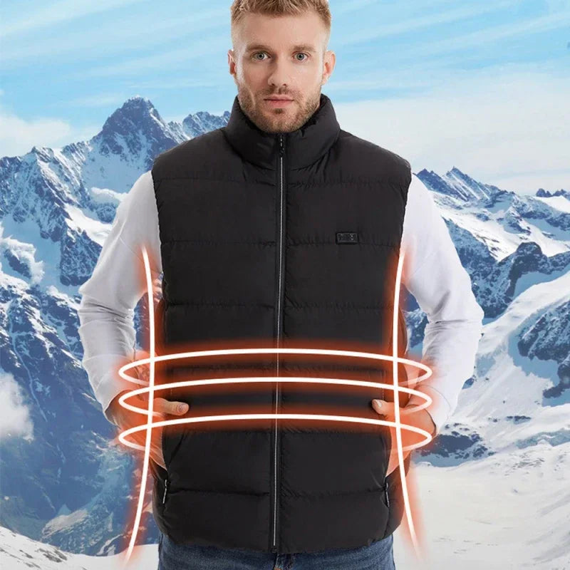 Outdoor USB Heating Vest Warming Vest Winter Flexible Electric Thermal Clothing Fishing Hiking Warm Clothes - petguardiansupplies