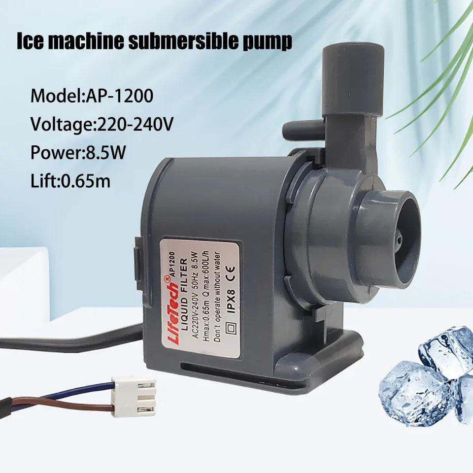 AP-1200 Ice Machine Water Pump AC220V-240V 50HZ 8.5W Circulation Submersible Pump HZB-50 60 80 - petguardiansupplies