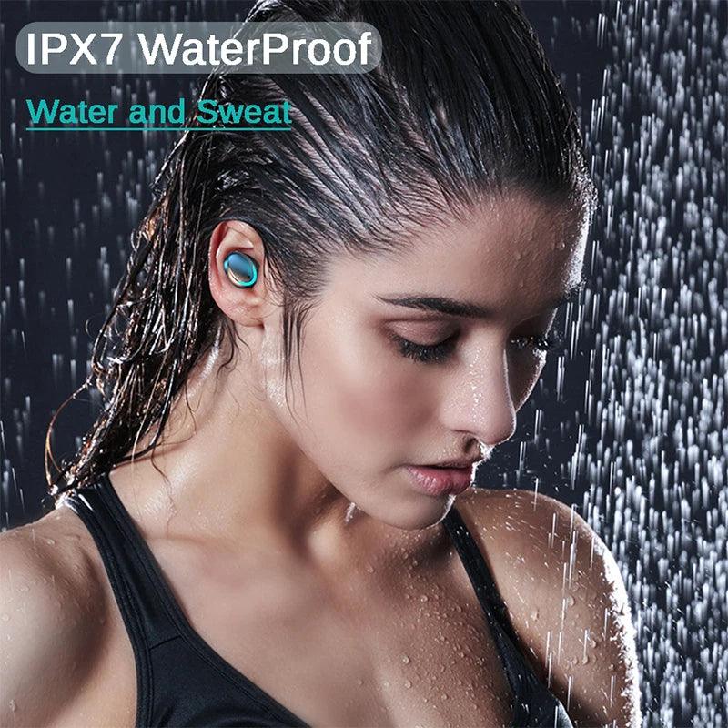 F9 Wireless Earphones LED Dislpaly Binaural TWS Wireless Bluetooth Headset Waterproof Noise Reduction Bluetooth Headphones - petguardiansupplies