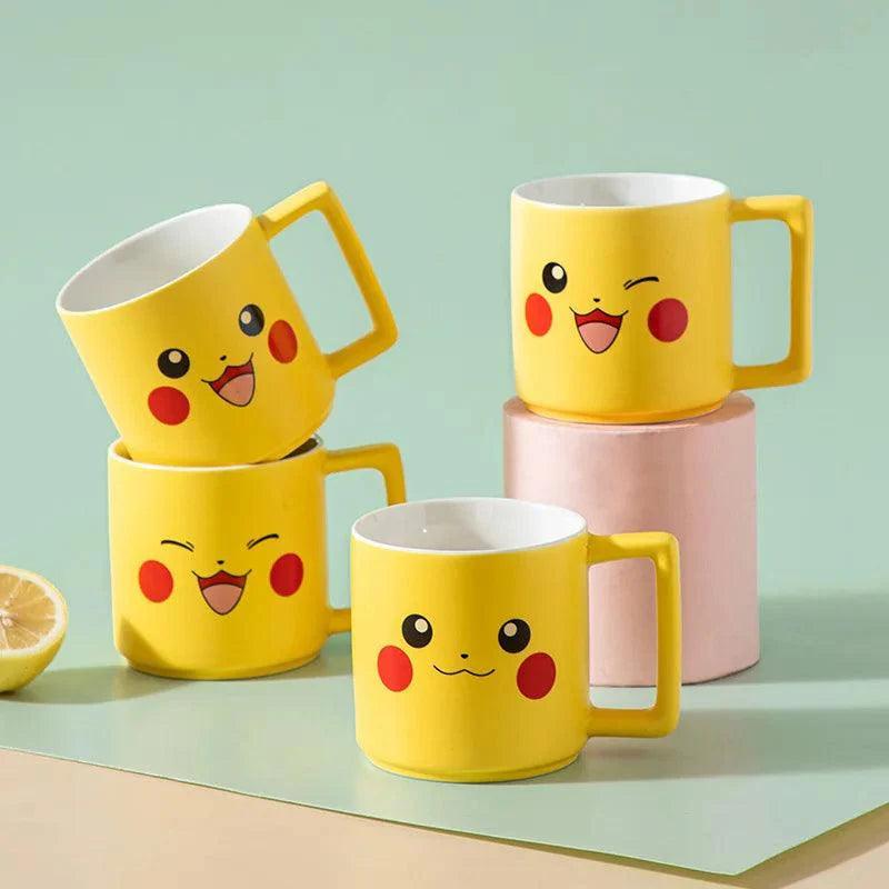 Pokemon Mug Pikachu Charmander Squirtle Psyduck Cartoon Children Creative Water Cup Cute Ceramic Tableware Birthday Gifts - petguardiansupplies