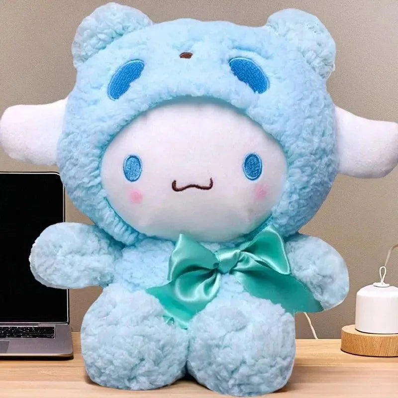 Hot 25cm Kawaii Sanrio Kuromi My Melody Cinnamoroll Plush Toys Doll Pillow Anime Cartoon Kids Gifts Room Decoration Dolls - petguardiansupplies