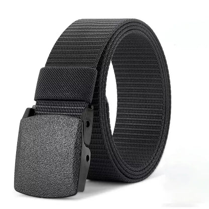 Nylon Belt Automatic Buckle Outdoor Multifunctional Tactical Canvas Belts Light Comfortable Non-metal Belt - petguardiansupplies