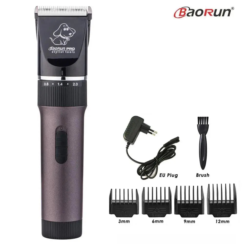 BaoRun P6 Professional Dog Hair Trimmer Rechargeable Pet Cat Grooming Clipper Shaver Low-noise Electric Cutters Haircut Machine - petguardiansupplies