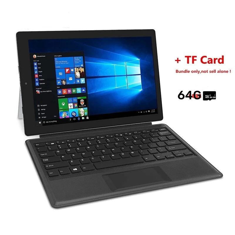 2in1 Tablet PC Hot Sale 12.2 INCH 2GBDDR+64GB W122 Windows 10 N4000 With Docking Keyboard Dual Cameras HDMI-Compatible WIFI - petguardiansupplies