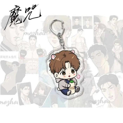 Hot Anime KeyChain Jinx Acrylic Stand Key Chain Joo Jaekyung Kim Dancar Key Chain Bags Girls Gift Sleutelhanger 8CM - petguardiansupplies