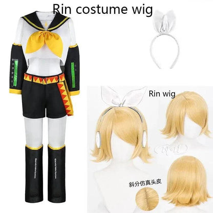 Anime Rin Len Cosplay Costume Len Rin Cosplay Len Costume Kagamine JK Uniform for Halloween Comic Con Outfits - petguardiansupplies