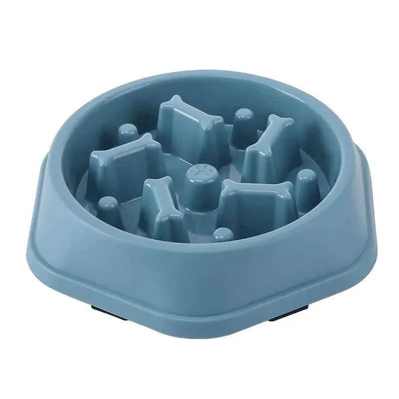 Pet Cat Dog Slow Food Bowl Fat Help Healthy Round Anti-choking Thickened And Non-slip Multiple Colors Shapes - petguardiansupplies