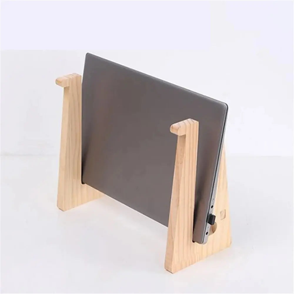 Universal Wooden Laptop Holder Detachable Base Stand Computer Cooling Bracket Suitable For Notebook Laptop Tablet 10-17 Inchs - petguardiansupplies